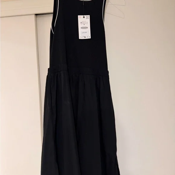 Zara Black Sleeveless Dress NWT - Picture 2 of 5